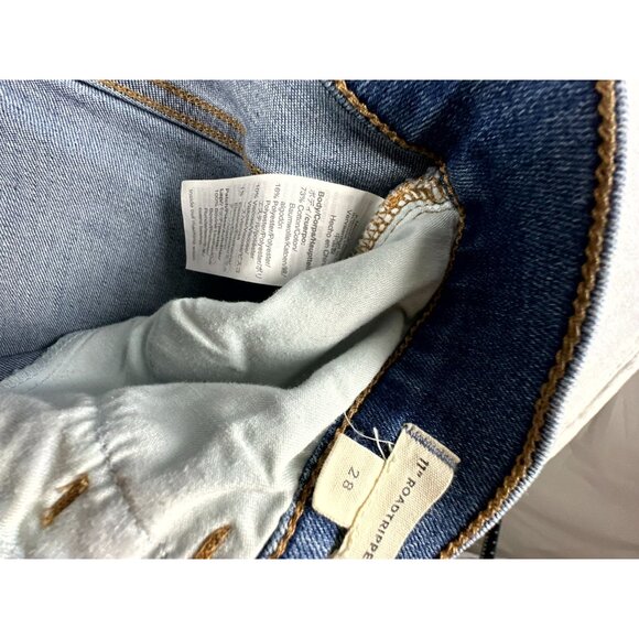 Madewell Women's Skinny Jeans Denim Roadtripper Distressed Blue Size 28 - Picture 5 of 10